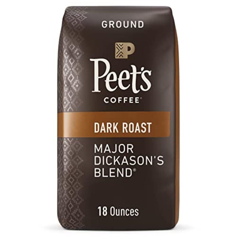 Peet's Coffee, Dark Roast Ground Coffee - Major Dickason's Blend 18 Ounce Bag - Image 1